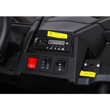 Buggy ATV Strong Racing dla 2 dzieci Złoty + Silnik bezszczotkowy + Pompowane koła + Audio LED